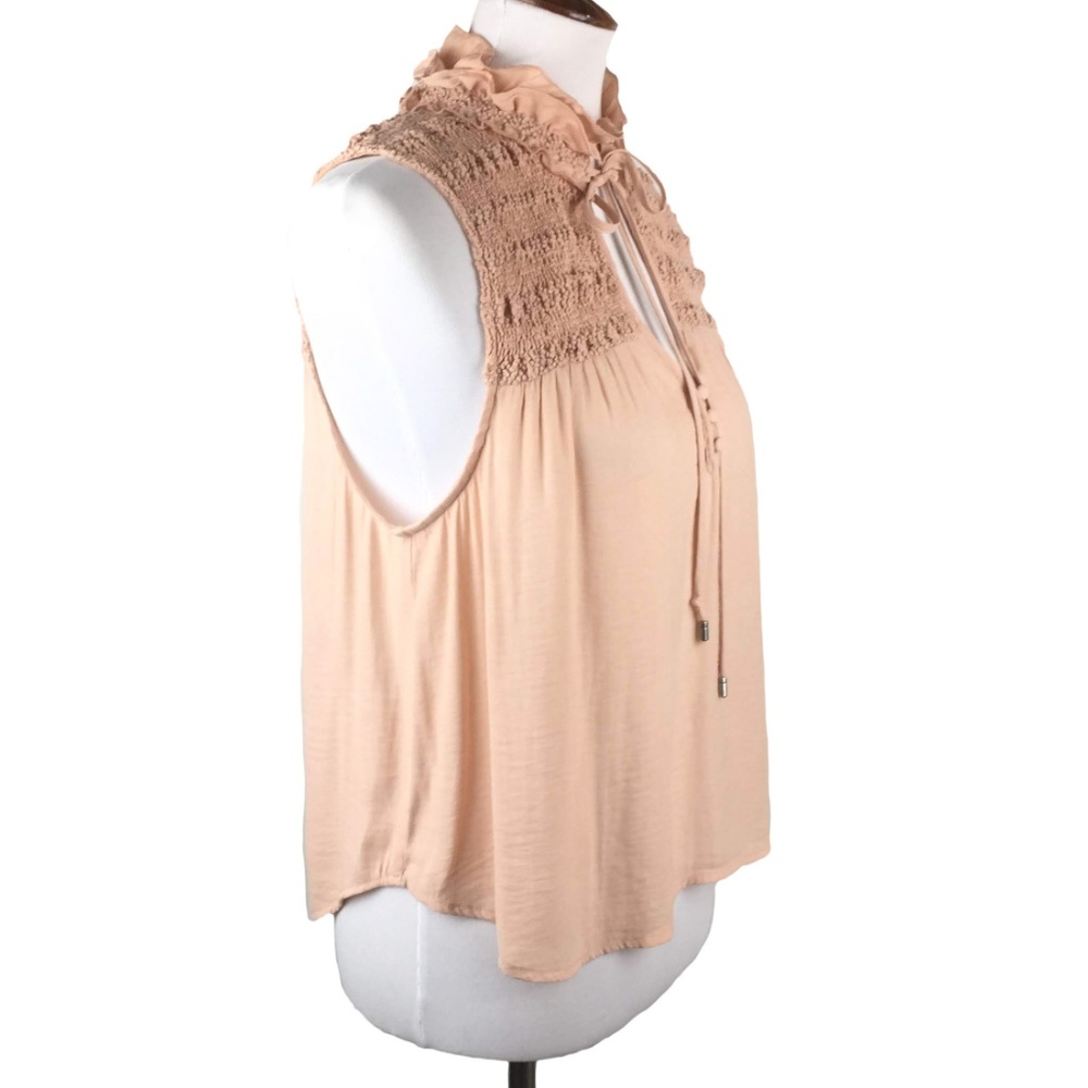 Free People Smocked Ruffle Top - Picture 3 of 7
